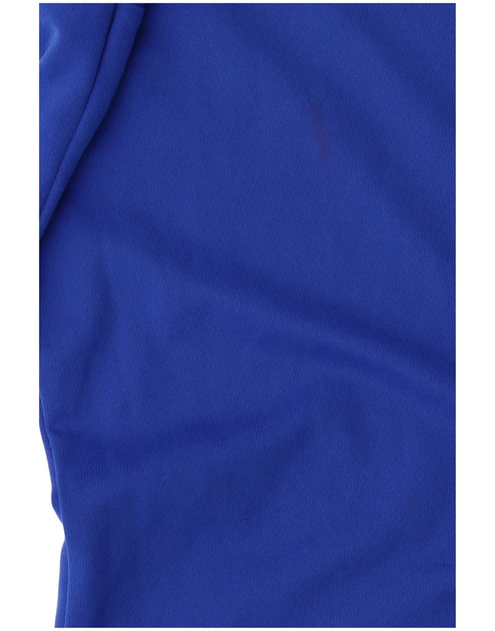 Adidas Herre Climalite T-Shirt Top XL Blå Colourblock Polyester