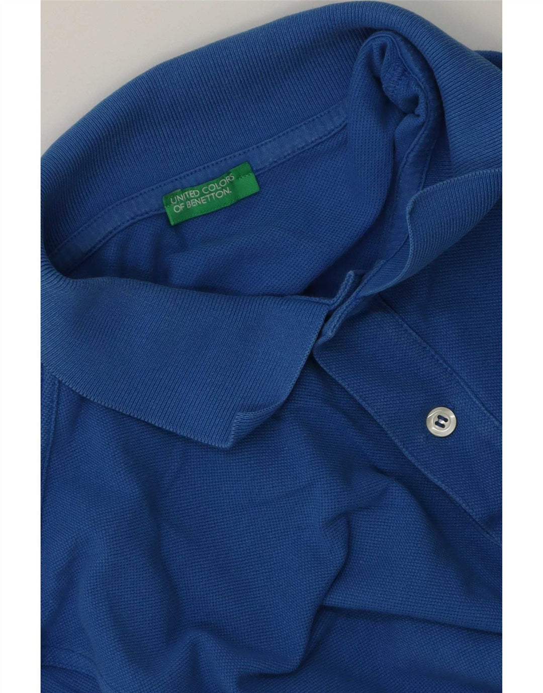 Benetton Polo Shirt til mænd Small Blue