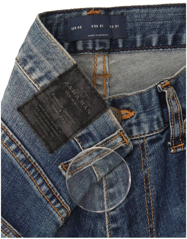 Zara Herre Skinny Jeans EU 40 Medium W31 L33 Blå