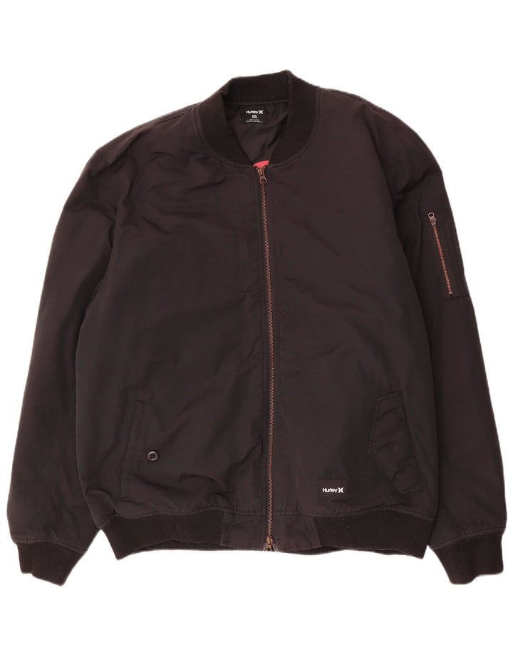 HURLEY Bomberjakke til mænd UK 44 2XL Sort Nylon