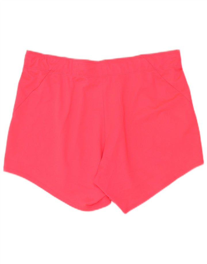 Nike Dame Dri Fit sportsshorts UK 14 Medium Pink Polyester