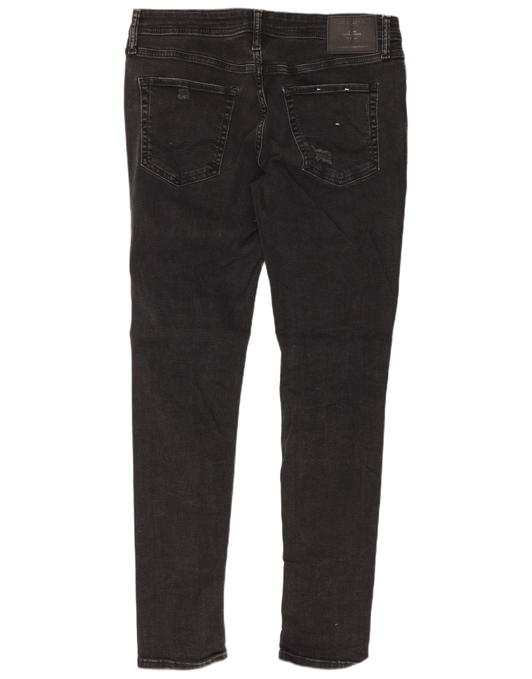 Jack & Jones Herre Distressed Slim Jeans W34 L32 Sort Bomuld