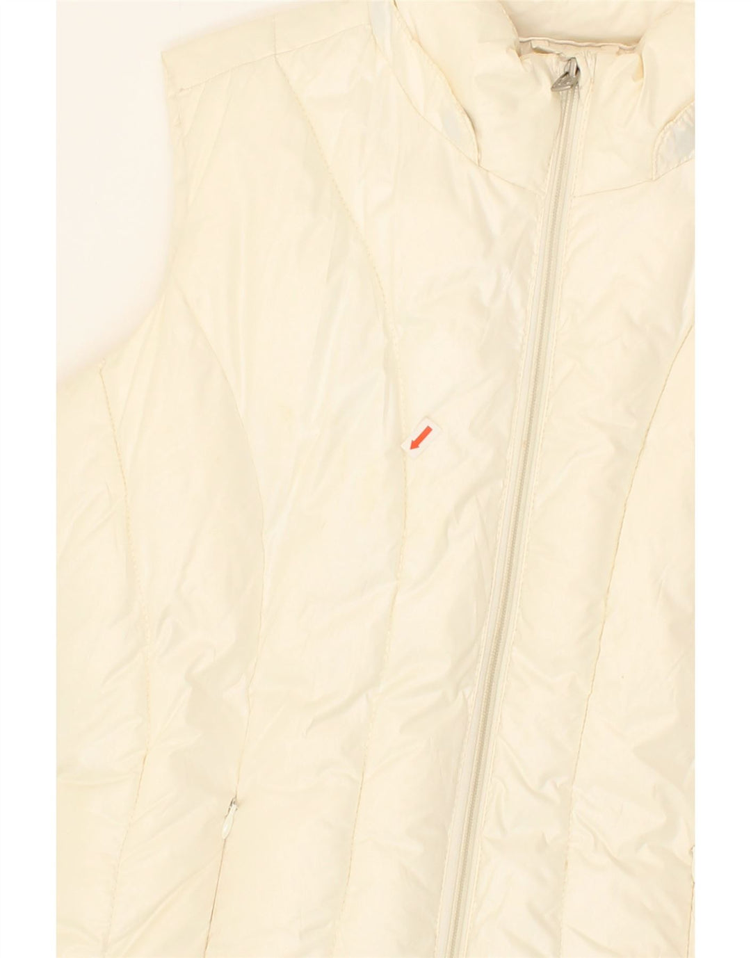TOMMY HILFIGER Girls Padded Gilet 15-16 Years Off White Polyester Vintage Tommy Hilfiger and Second-Hand Tommy Hilfiger from Messina Hembry 