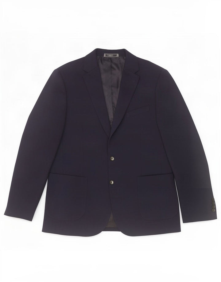 Marks & Spencer Herre 2-knaps blazerjakke UK 42 Stor marineblå polyamid