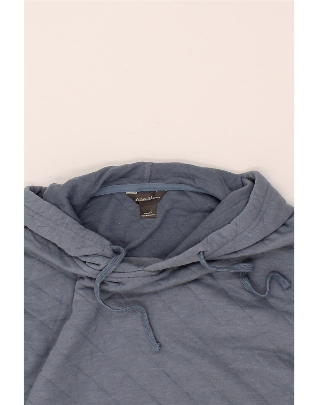 EDDIE BAUER Womens Oversized Hoodie Jumper UK 10 Small Blue Cotton Vintage Eddie Bauer and Second-Hand Eddie Bauer from Messina Hembry 