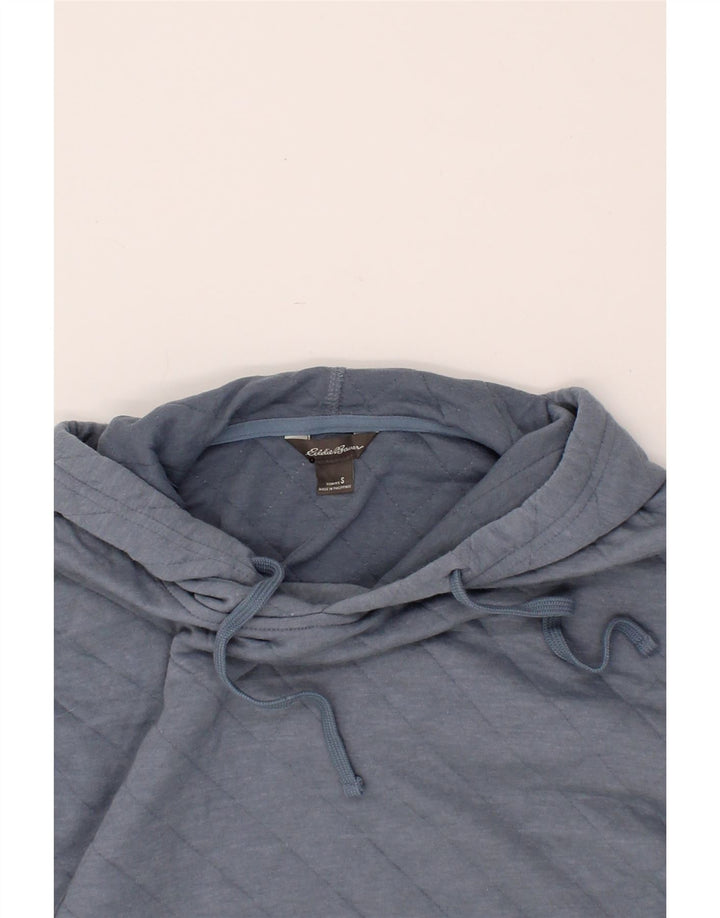 EDDIE BAUER Womens Oversized Hoodie Jumper UK 10 Small Blue Cotton Vintage Eddie Bauer and Second-Hand Eddie Bauer from Messina Hembry 