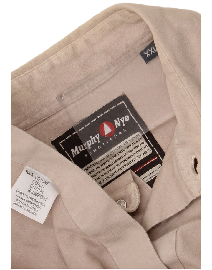 Murphy & Nye Herreskjorte 2XL Beige Bomuld