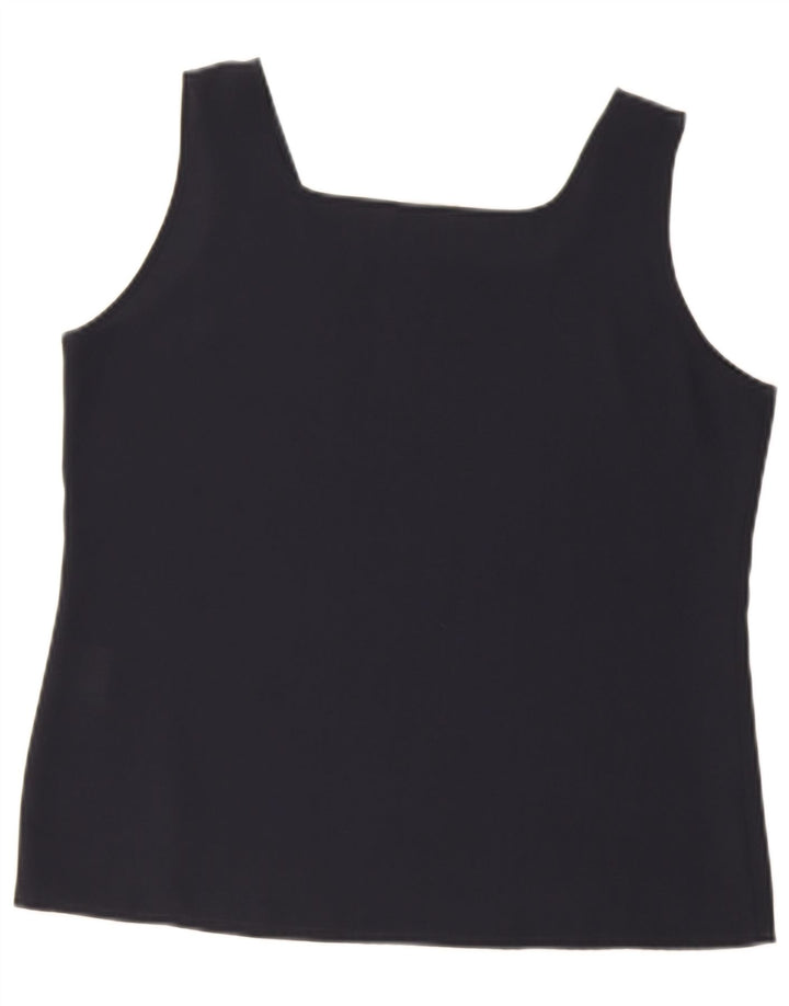 Sommermann Damevest Top UK 14 Large Navy Blue Polyester
