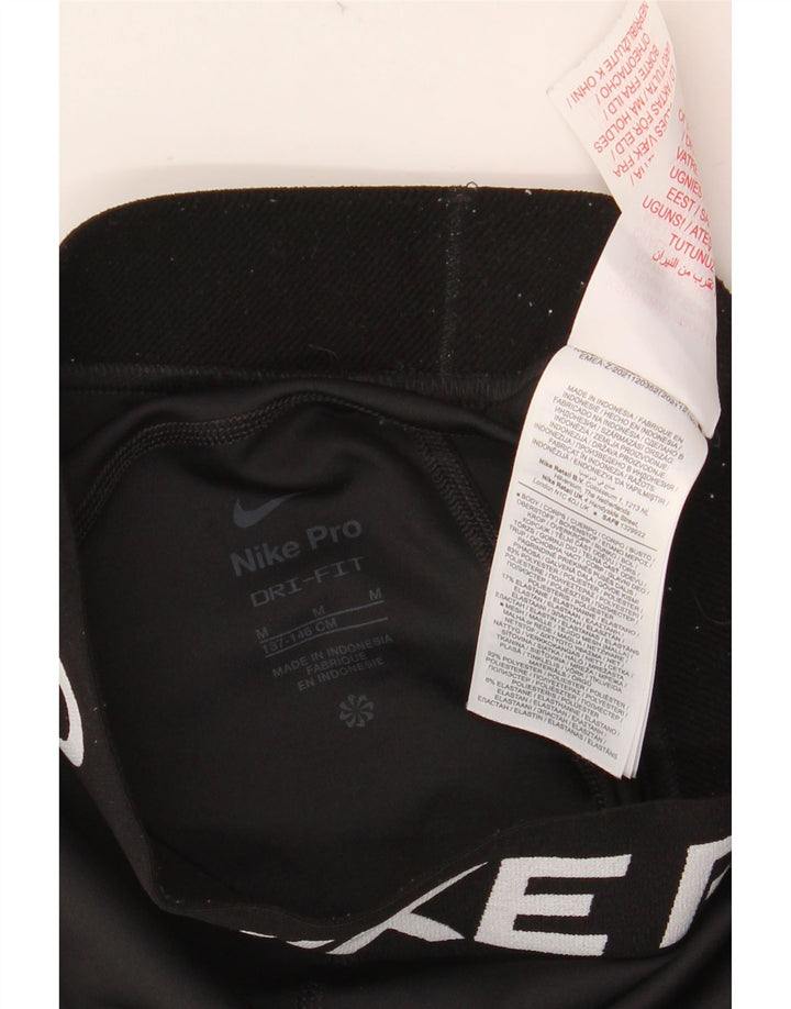 NIKE piger Dri Fit grafiske leggings 10-11 år medium sort polyester