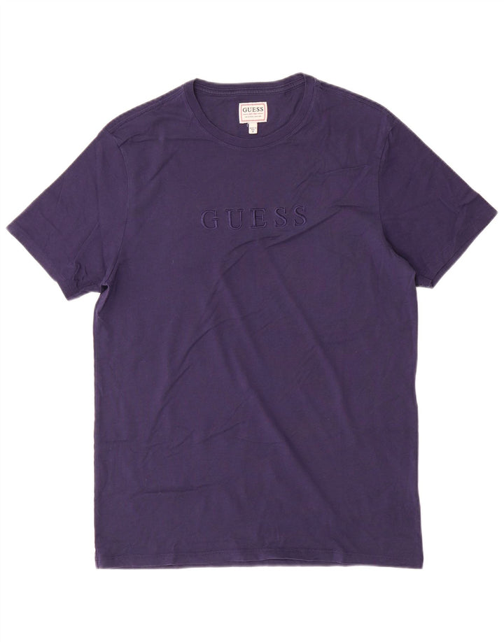 Guess Grafisk T-shirt til mænd, medium marineblå