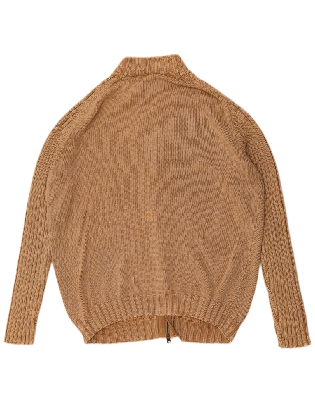 Massimo Dutti Herre Cardigan Sweater XL Beige Bomuld