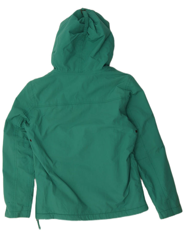 Napapijri Mens Geographic Graphic Hooded Anorak Jacket UK 38 Medium Green