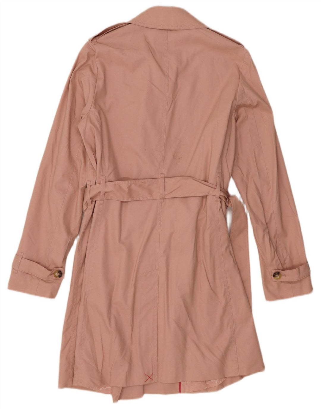 Boden Dame Trench Coat UK 10 Small Pink Bomuld