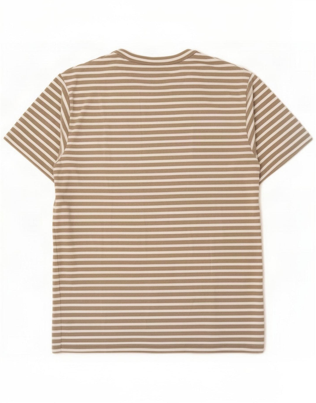 Cos Herre T-shirt Top Medium Beige Stribet Bomuld