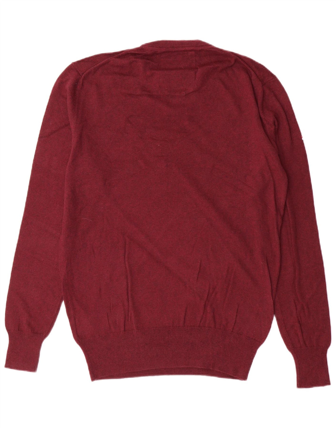 SUPERDRY Herre sweater med rund hals, medium rødbrun bomuld