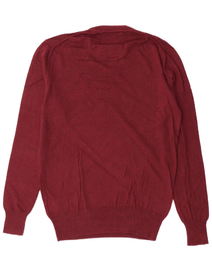 SUPERDRY Herre sweater med rund hals, medium rødbrun bomuld