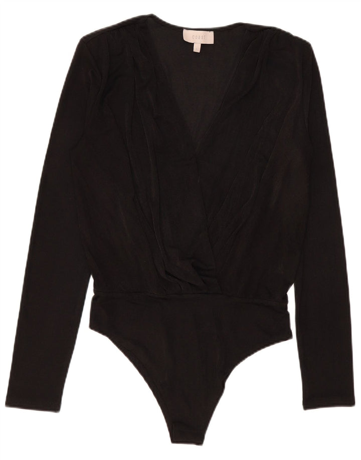 Coast langærmet bodysuit til kvinder UK 14 Stor sort polyester