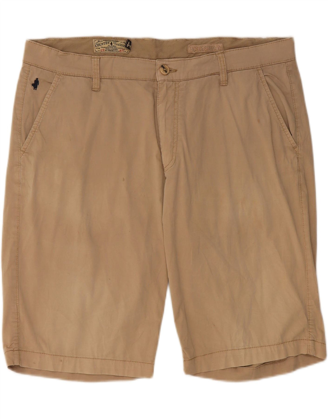 MARLBORO CLASSICS Chino Shorts til mænd IT 54 2XL W38 Beige Bomuld