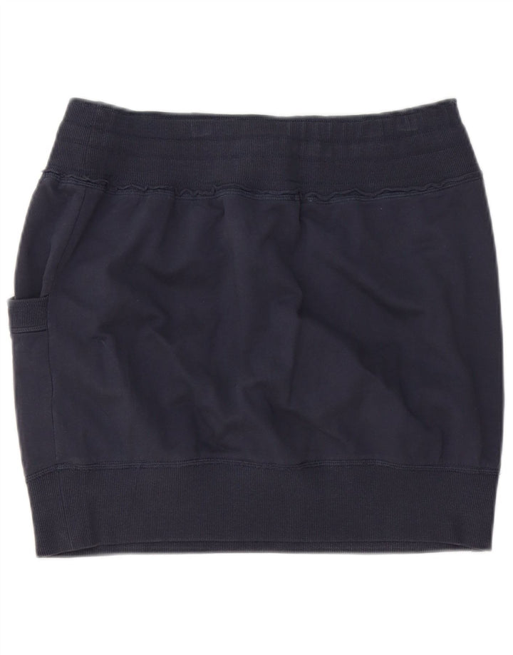 Benetton Dame Mini Nederdel W32 Stor Marineblå