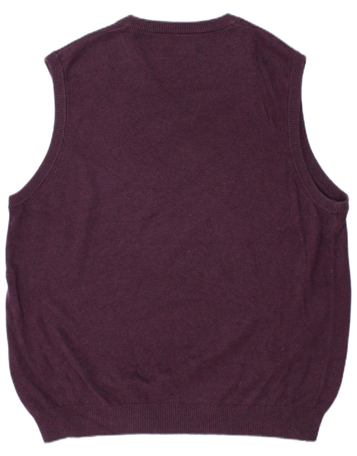 Marks & Spencer Herrevest Tank Top Stor Bourgogne Bomuld