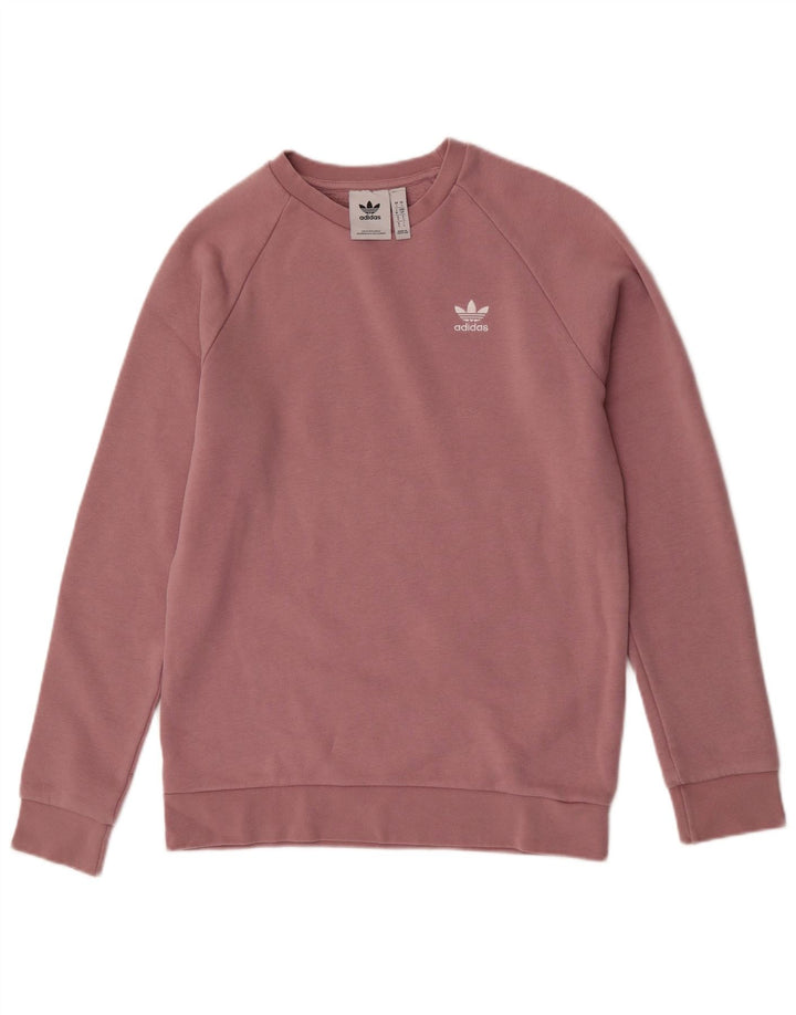 Adidas Sweatshirt-trøje til mænd, lille pink bomuld
