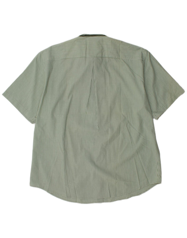 DOCKERS Herre Stain Defender skjorte str. 17 1/2 XL Grøn nålestribe