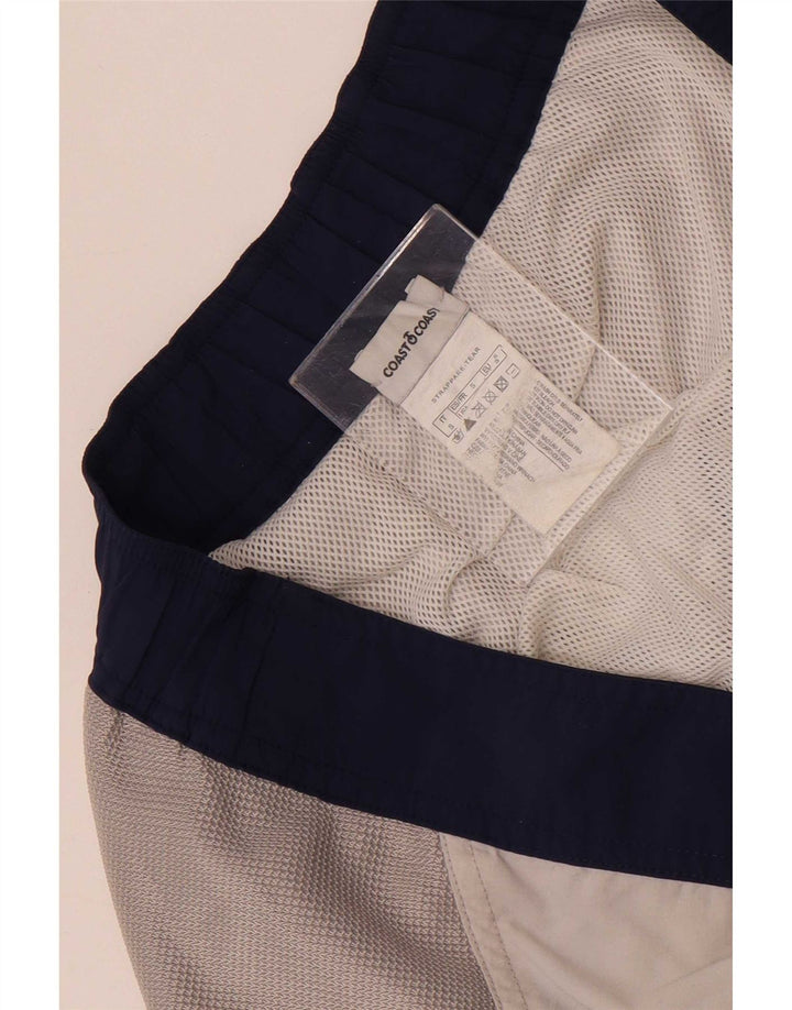 Coast Herre grafiske svømmeshorts Små marineblå Colourblock Polyamid
