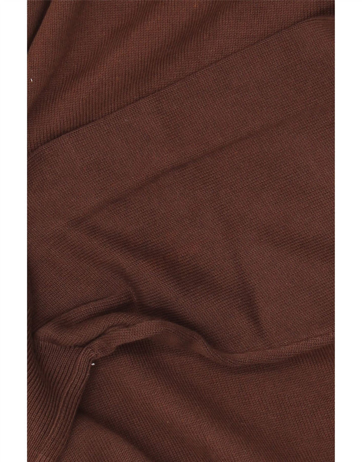 Zara Herre V-hals sweater XL brun bomuld