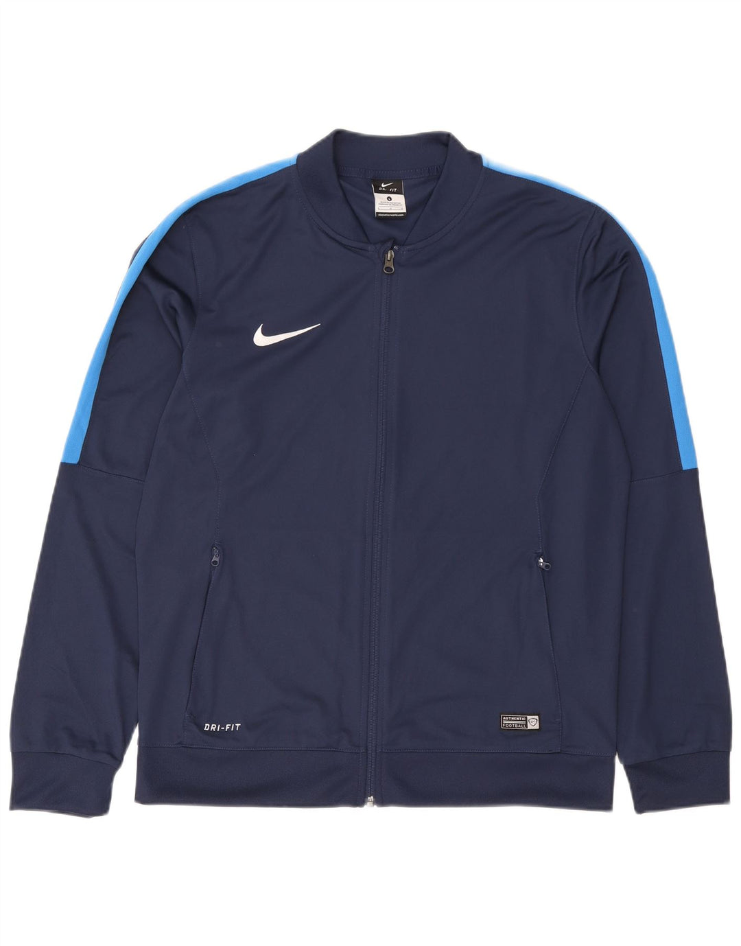 Nike Herre Dri Fit træningsdragt Topjakke Stor marineblå farveblok
