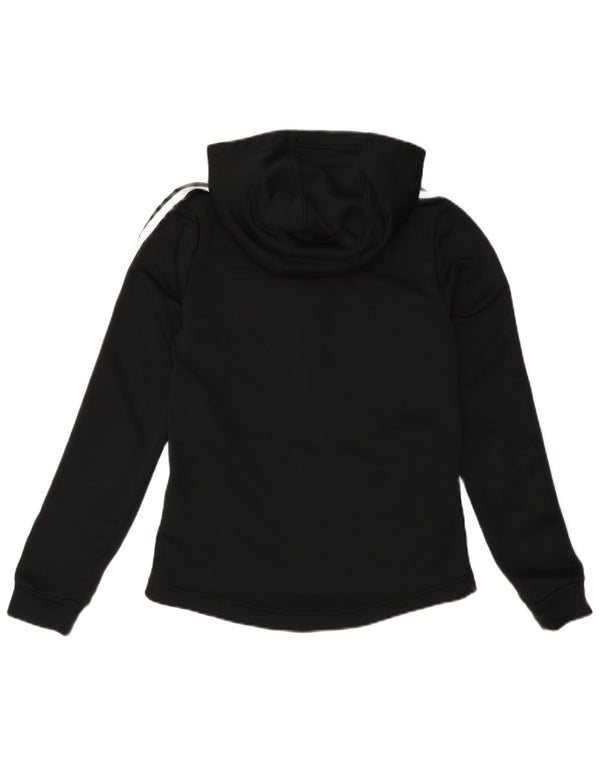 Adidas hættetrøje med lynlås til piger 13-14 år Sort polyester