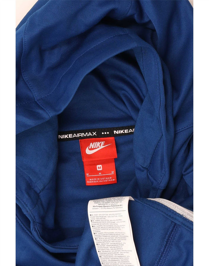Nike grafisk hættetrøje til mænd mellemblå bomuld