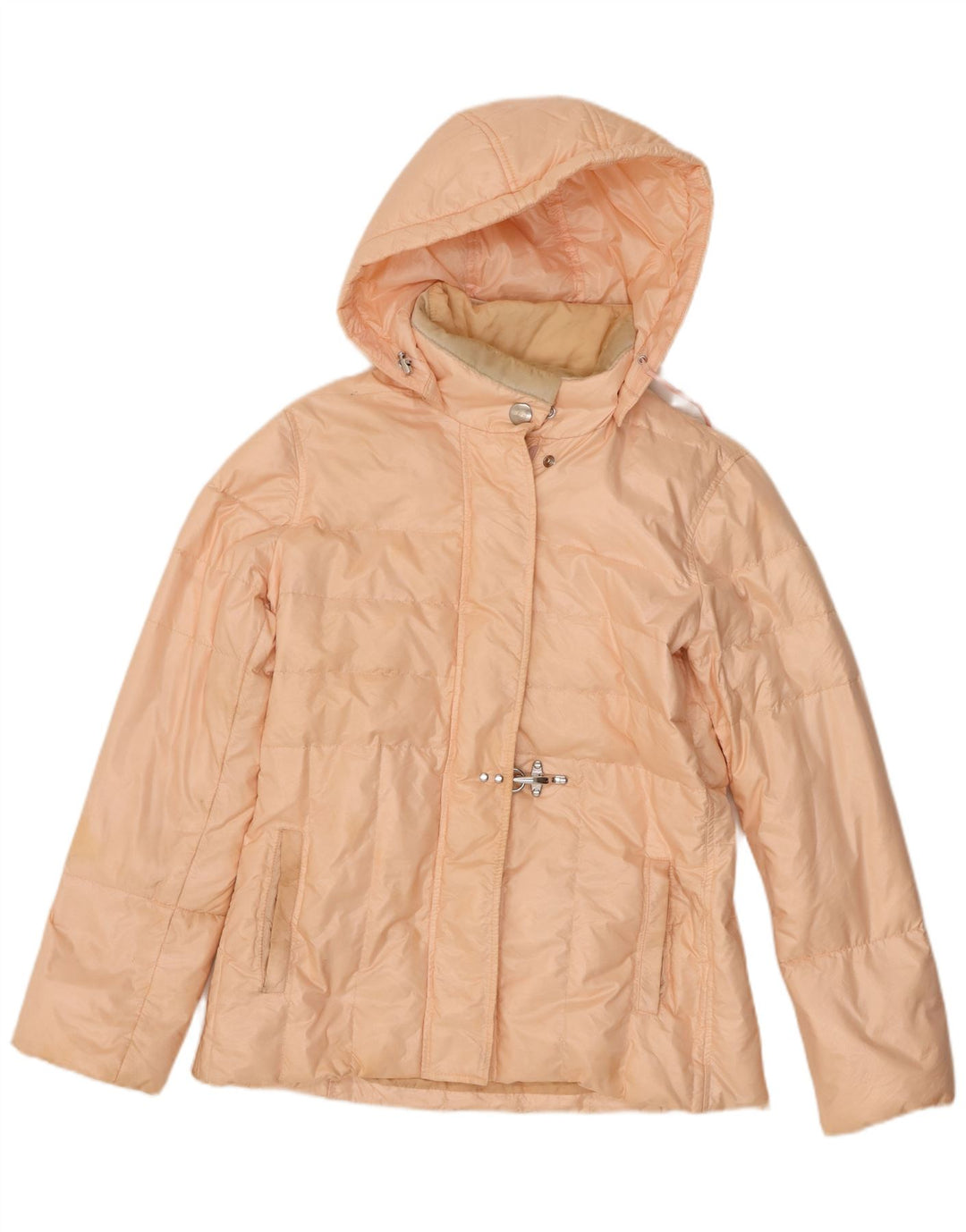Fay Dame Hætte Polstret Jakke UK 14 Large Pink Syntetisk