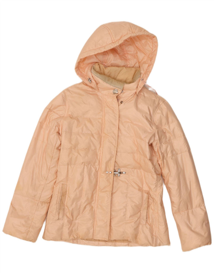 Fay Dame Hætte Polstret Jakke UK 14 Large Pink Syntetisk