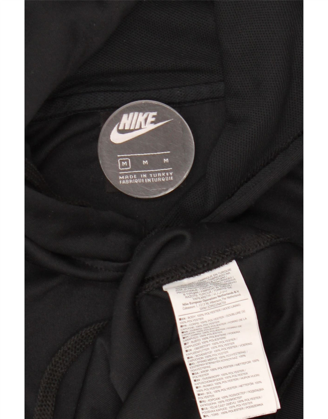 Nike grafisk hættetrøje til mænd mellem sort polyester