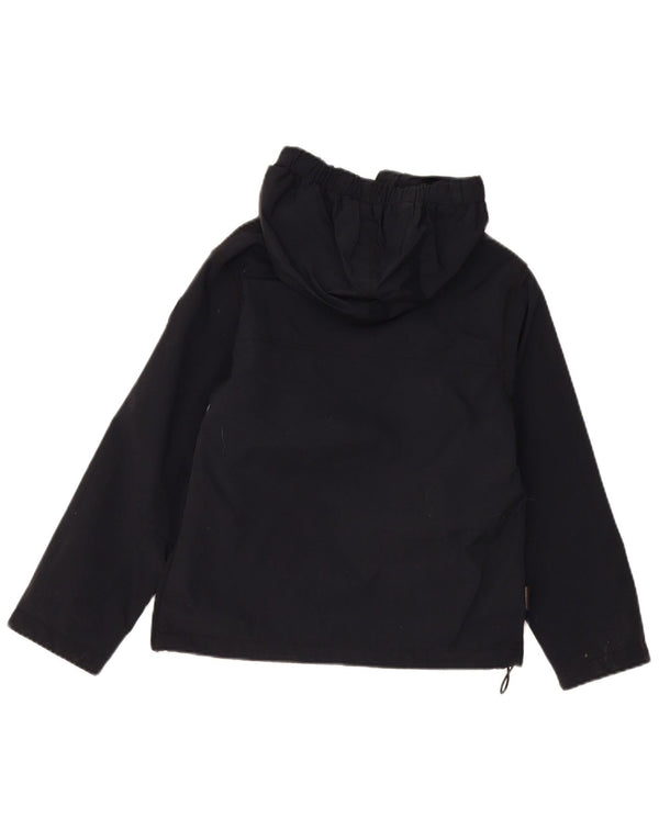 Napapijri Boys Hooded Graphic Anorak Jacket 9-10 Years Navy Blue Polyamide
