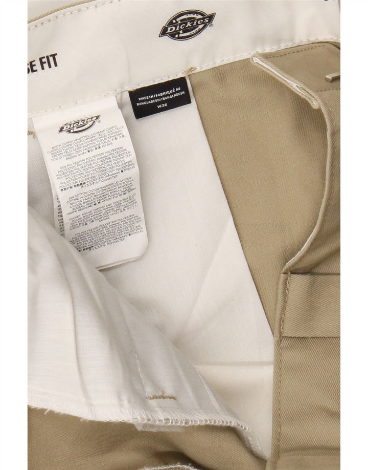 Dickies Herre Loose Fit Chino Shorts W36 Large Beige Polyester
