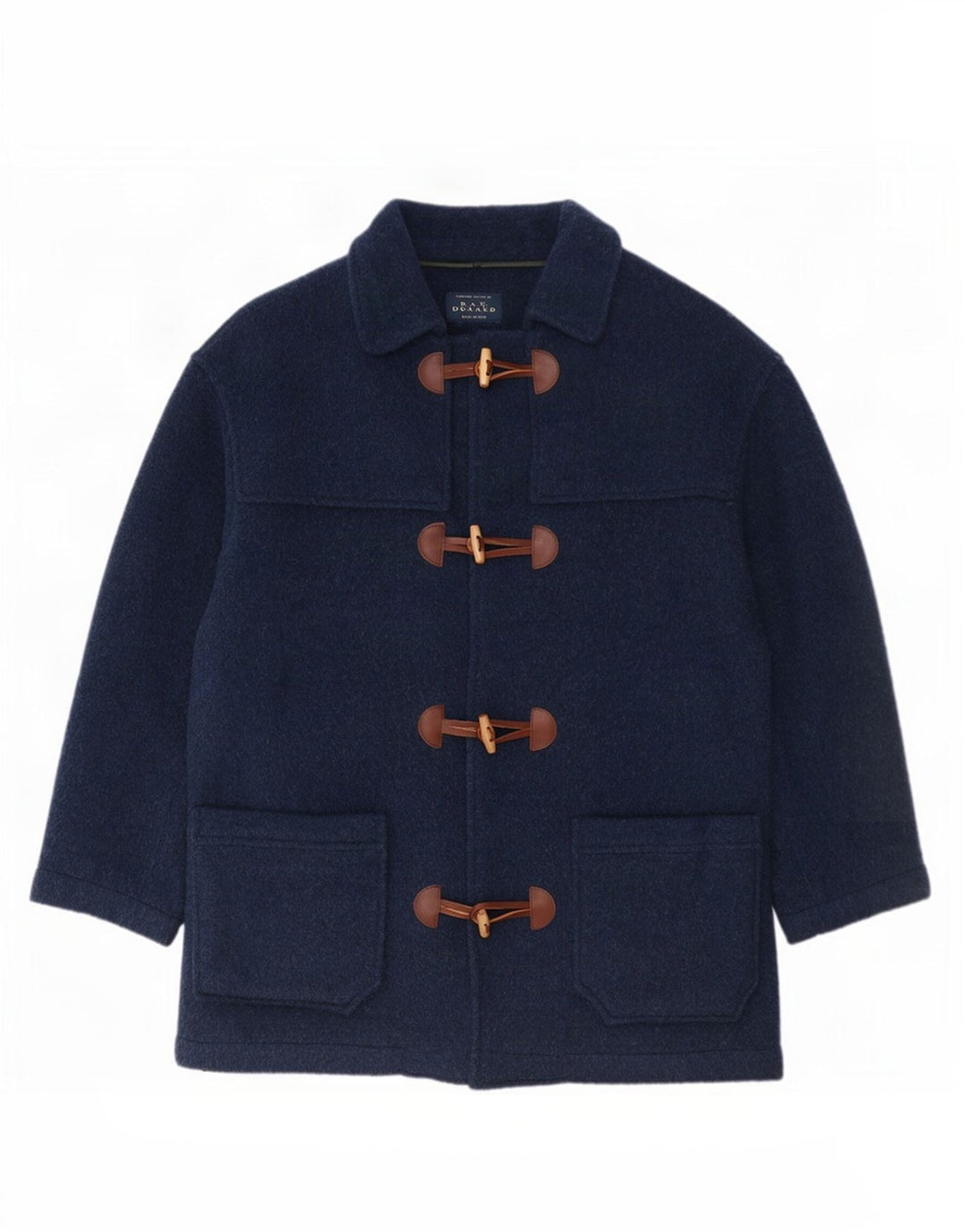 Vintage Duffle Coat til mænd IT 50 Stor marineblå uld