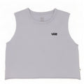 Vans Womens Crop Vest Top UK 12 Medium Blue Cotton