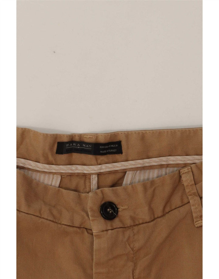 Zara Herre Slim Chino Bukser EU 40 Medium W31 L35 Beige
