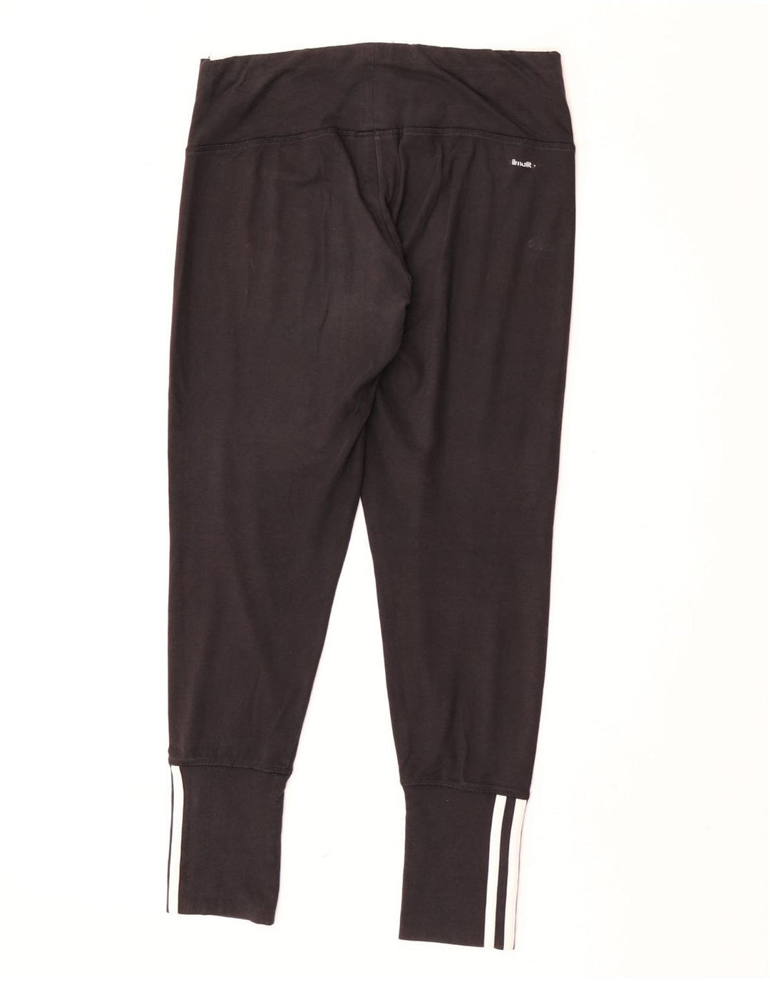 Adidas Dame Leggings UK 12/14 Medium Sort Bomuld