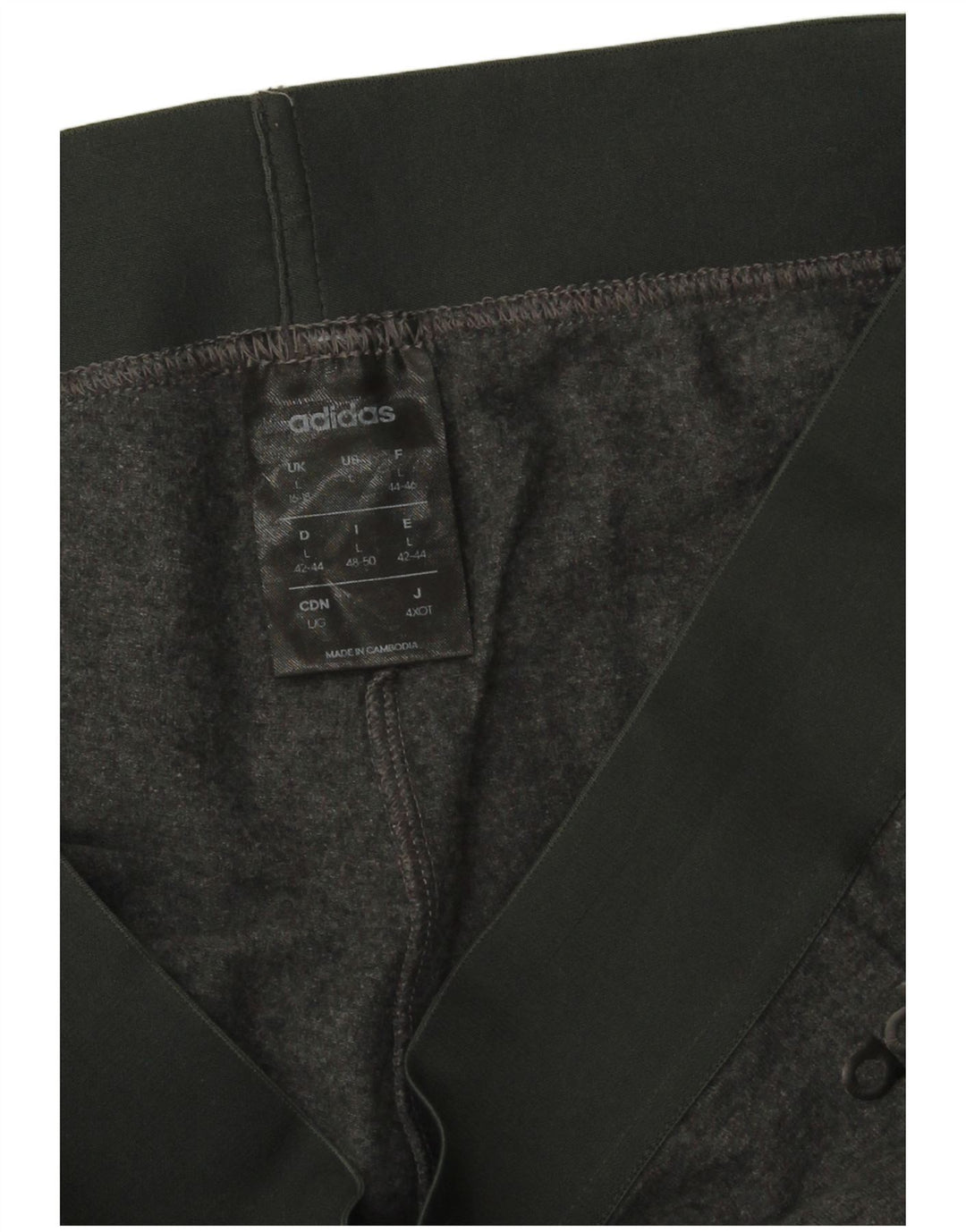 Adidas Dame Leggings UK 16/18 Stor Grå Bomuld