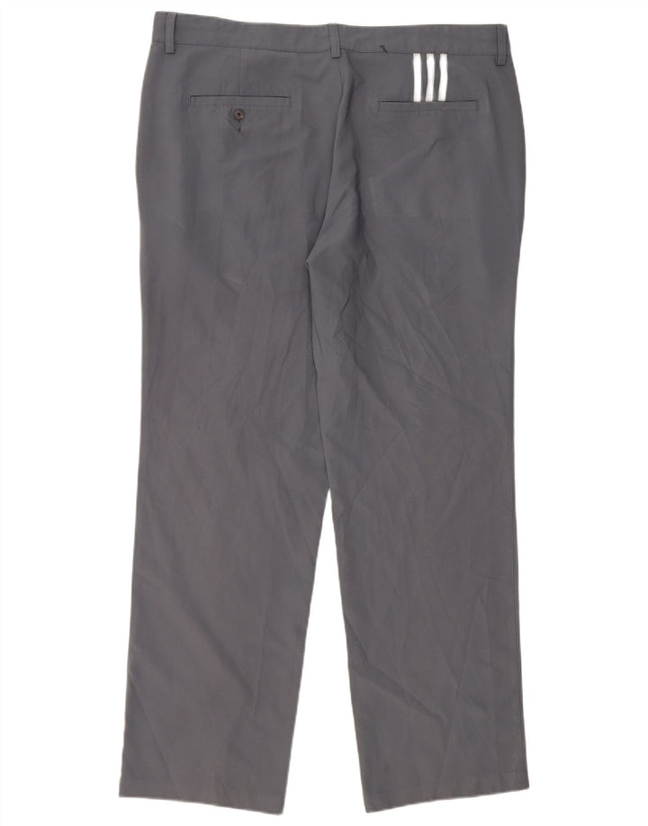 Adidas Herre Climalite Straight Chino Bukser W38 L32 Grå Polyester
