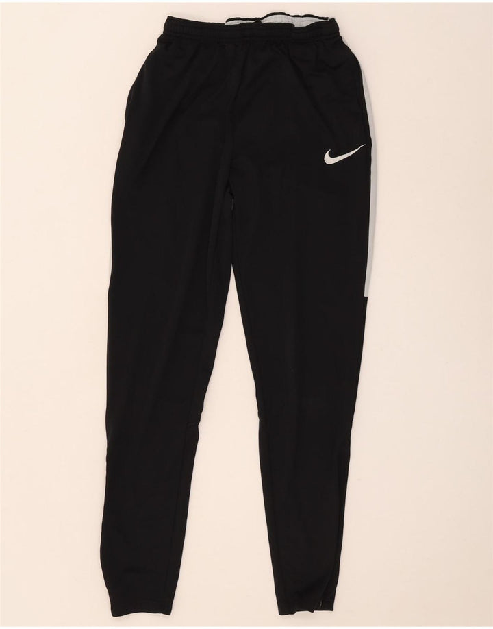 Nike Herre Dri Fit træningsdragt Bukser Small Black Colourblock Polyester