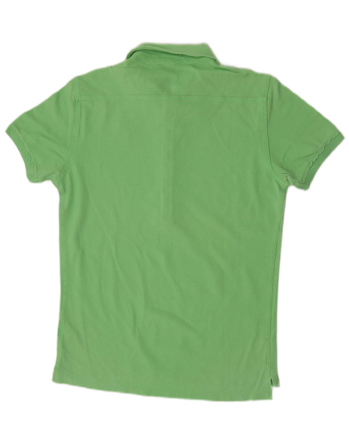 DIESEL Dame Polo Shirt UK 14 Medium Green Bomuld