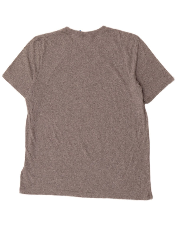 Adidas Kortærmet Herre almindelig grafisk T-shirt Top Stor Grå Bomuld