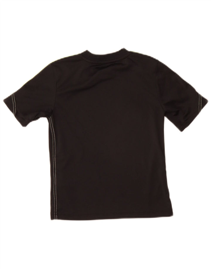 Adidas Boys T-Shirt Top 7-8 år Sort Polyester