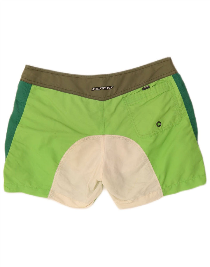 RRD Grafiske badeshorts til mænd Medium Grøn Colourblock Polyester
