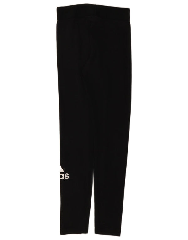 Adidas Grafiske Leggings til kvinder UK 4/6 XS Sort bomuld