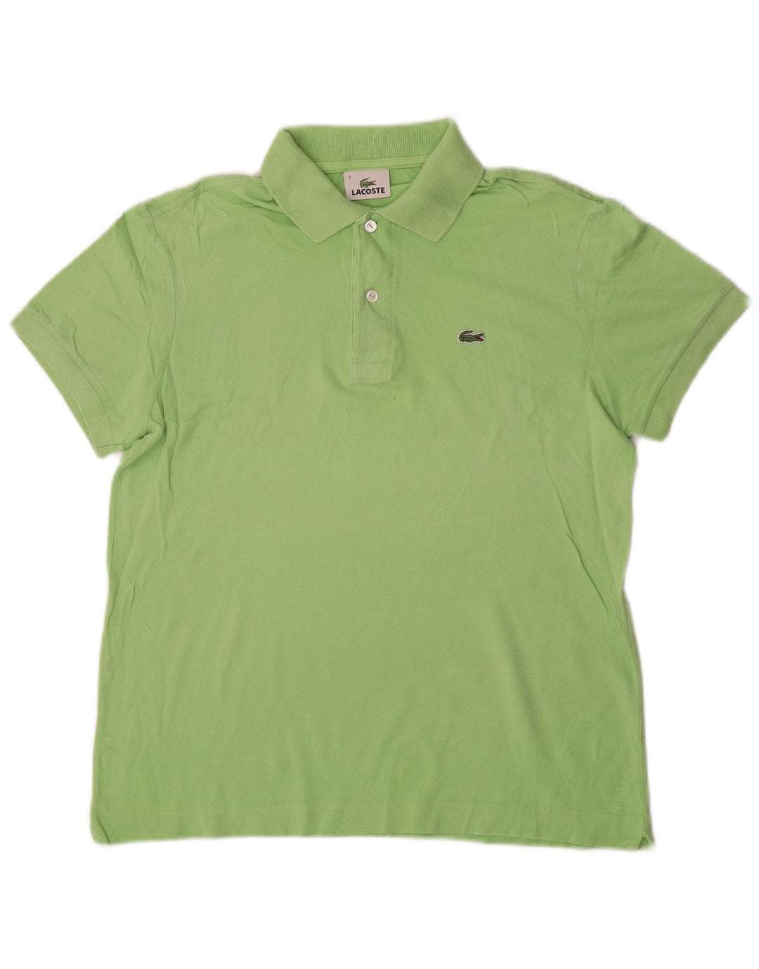 Lacoste herre poloshirt størrelse 3 Lille grøn bomuld