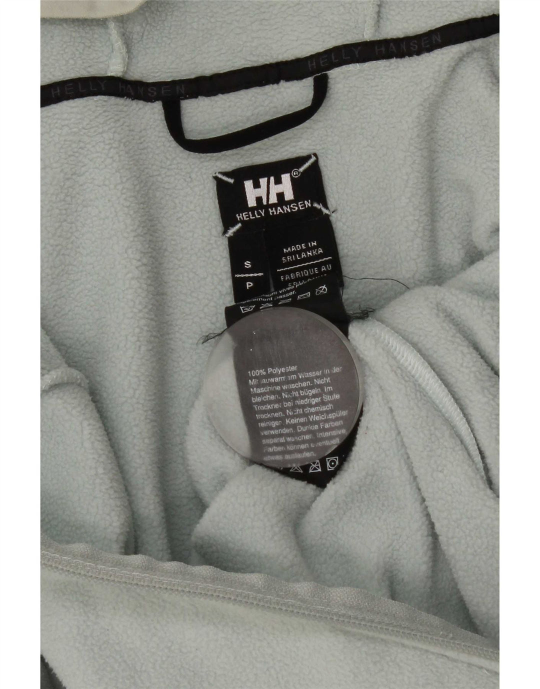 Helly Hansen Dame Crop Hooded Fleecejakke UK 10 Small Blue Polyester